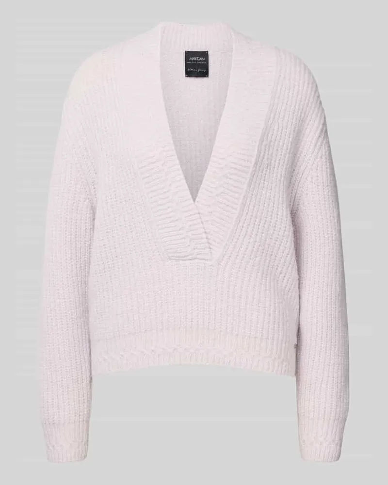 Marc Cain Strickpullover mit V-Ausschnitt Lavender
