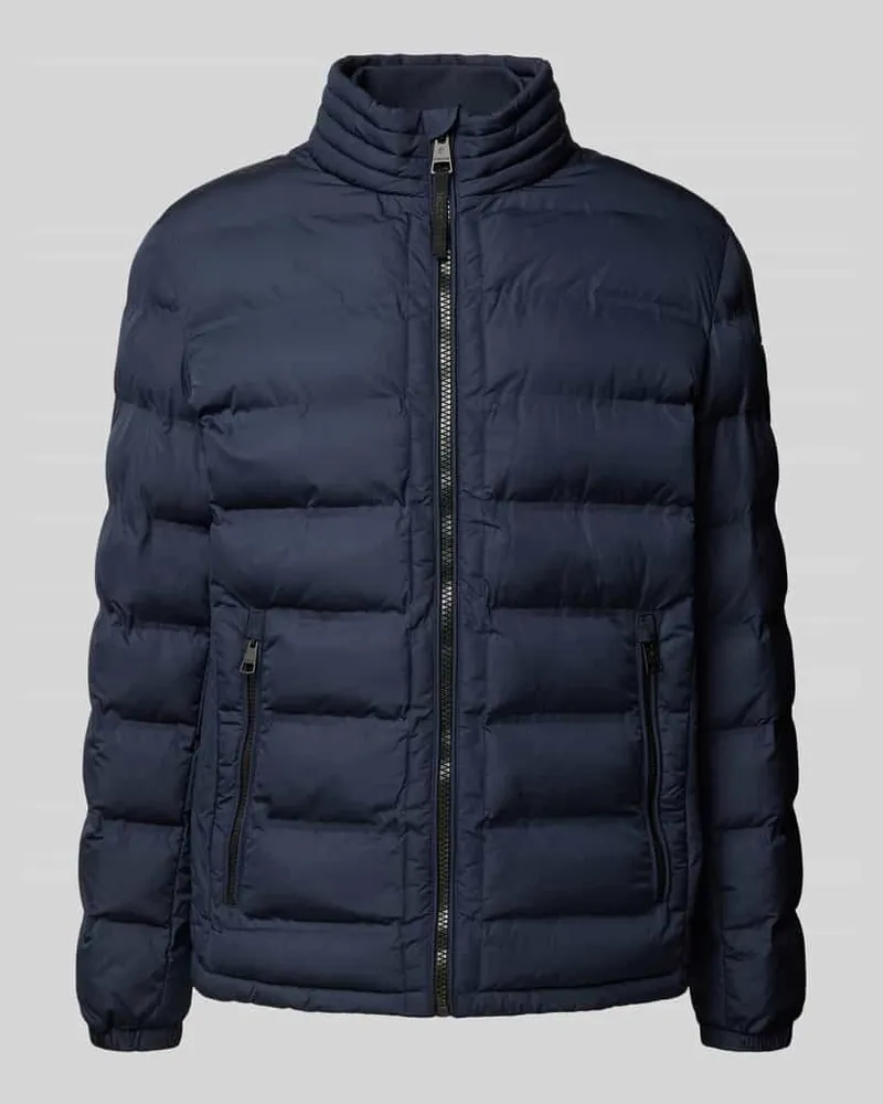 Strellson Regular Fit Steppjacke mit Stehkragen Modell 'MODENA FUSED Dunkelblau