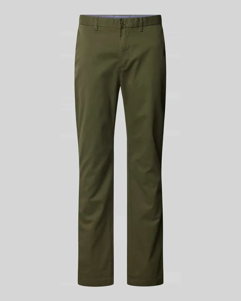 Tommy Hilfiger Chino mit Gesäßtaschen Modell 'DENTON Oliv