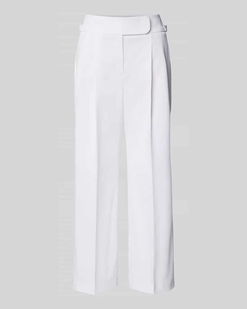 windsor. Regular Fit Stoffhose mit Bund- und Bügelfalten Weiss