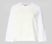 Relaxed Fit Pullover mit Strick-Besatz