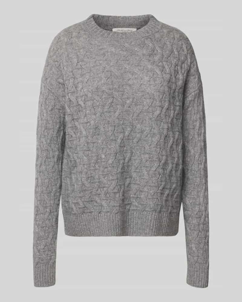 Christian Berg Strickpullover aus Kaschmir mit Rundhalsausschnitt Graphit