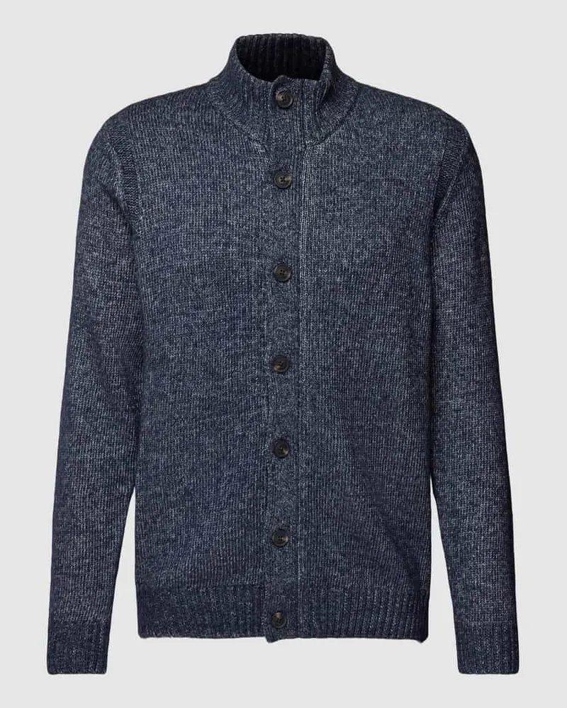 Fynch-Hatton Cardigan mit Stehkragen Marine