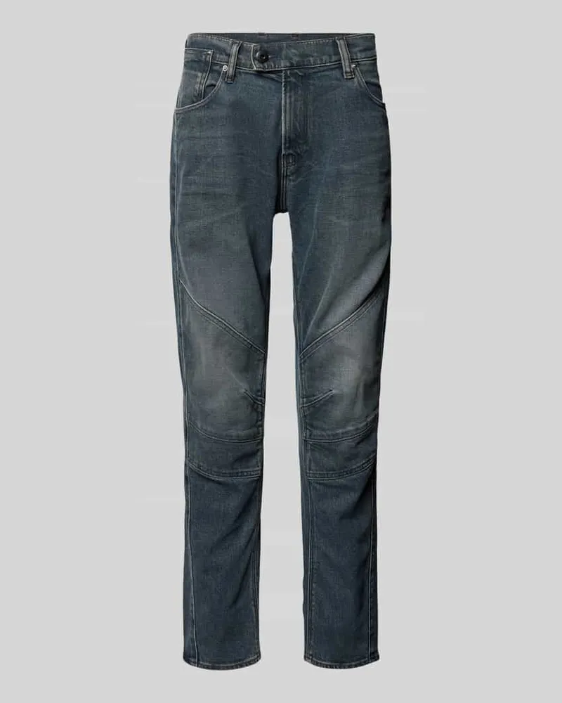 G-STAR RAW Slim Fit Jeans im Used-Look Modell 'MOTO CROSS 3D Jeansblau