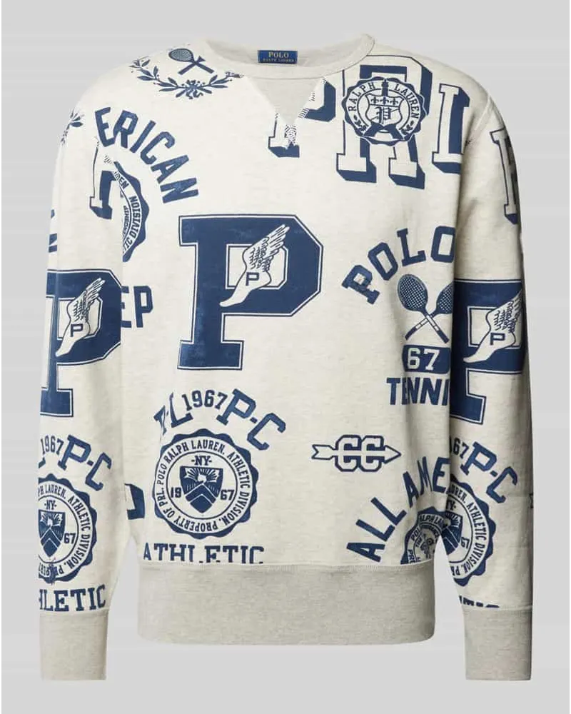 Ralph Lauren Sweatshirt mit Rundhalsausschnitt Offwhite