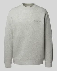 Calvin Klein Sweatshirt mit Label-Detail Modell 'SPACER Kitt