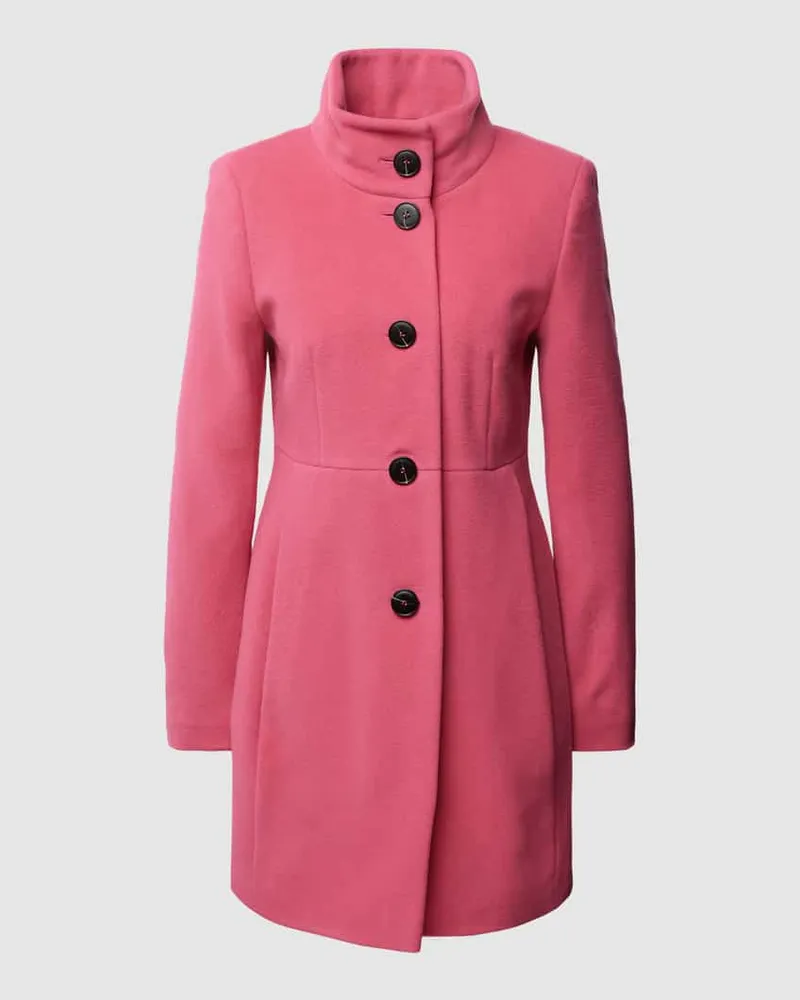 Fuchs Schmitt Mantel aus Baumwoll-Mix mit Kaschmir-Anteil Rosa