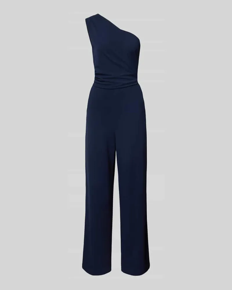 Swing Jumpsuit mit One-Shoulder-Träger Marine