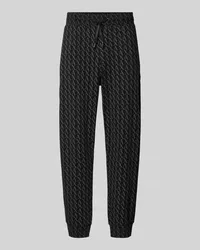 Armani Exchange Regular Fit Sweatpants mit angedeutetem Eingriff Black