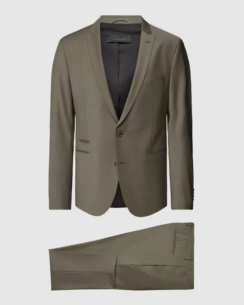 Drykorn Slim Fit Anzug mit Webmuster Modell 'IRVING Gruen