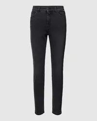 Marc Cain Slim Fit Jeans mit 5-Pocket-Design Modell 'SILEA Anthrazit