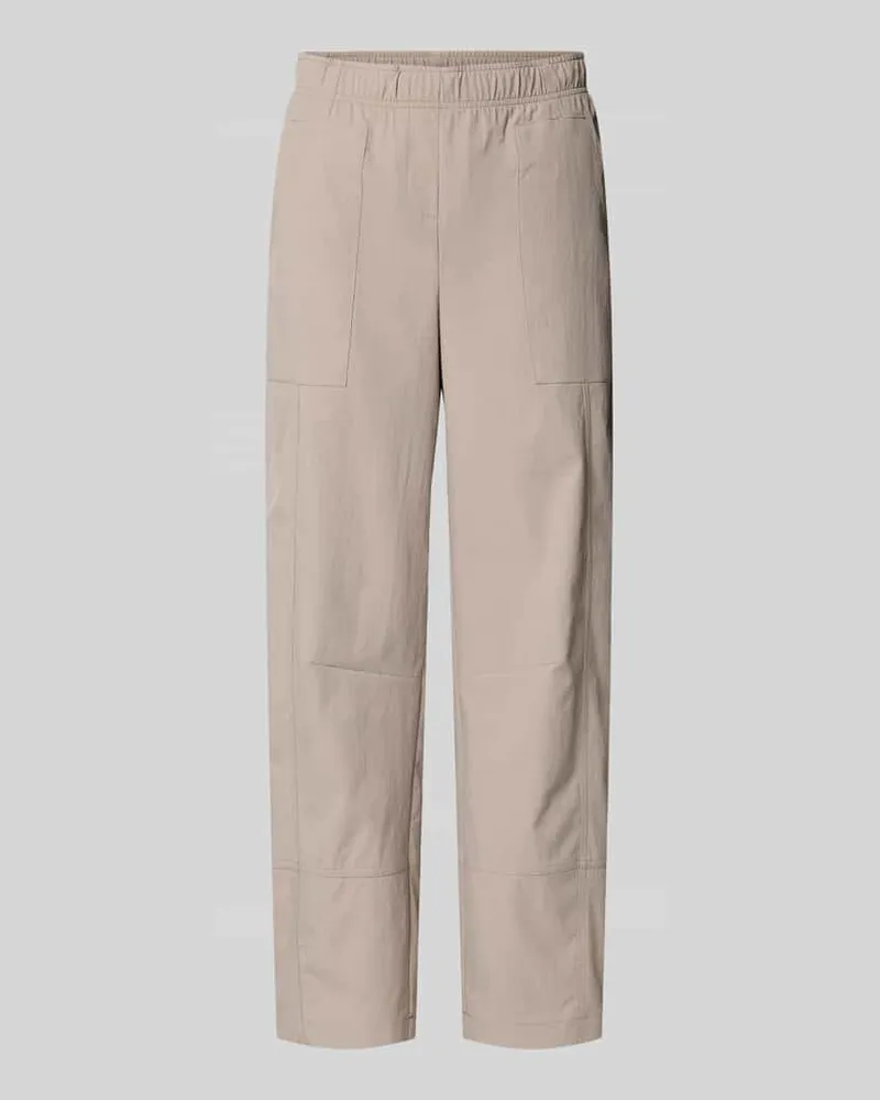 Cambio Regular Fit Stoffhose mit Eingrifftaschen Modell 'OPHELIA Taupe