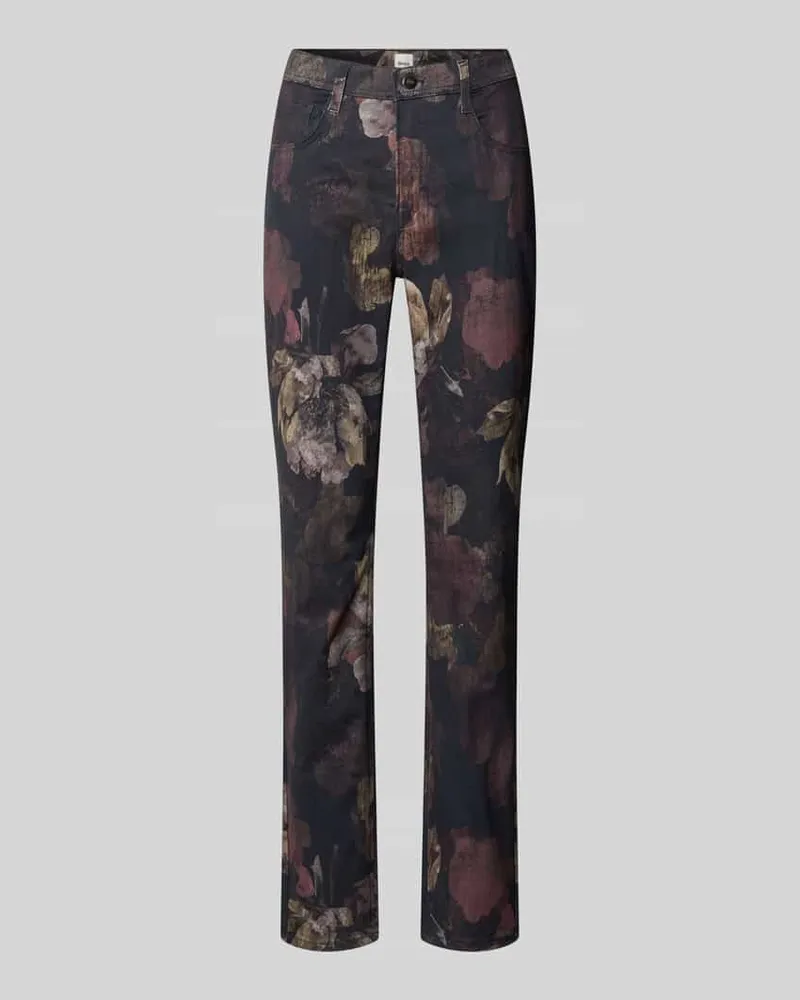 Brax Schmale Hose aus Lyocell-Mix mit Modal-Baumwoll-Anteil Modell 'MARY Dunkelbraun