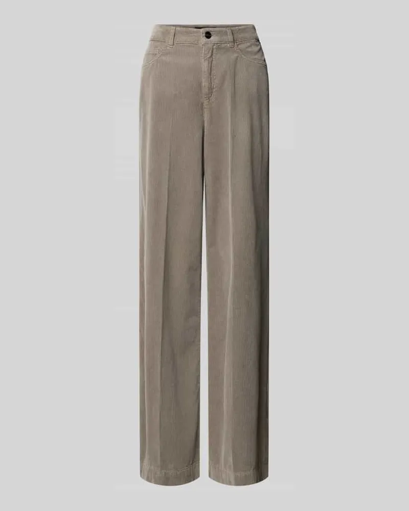 Marc Cain Wide Fit Cordhose mit Lyocell-Anteil Hellgrau