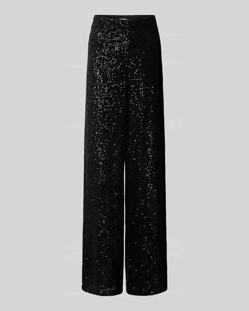 JAKE*S Wide Fit Cocktailhose mit Allover-Pailettenbesatz Black