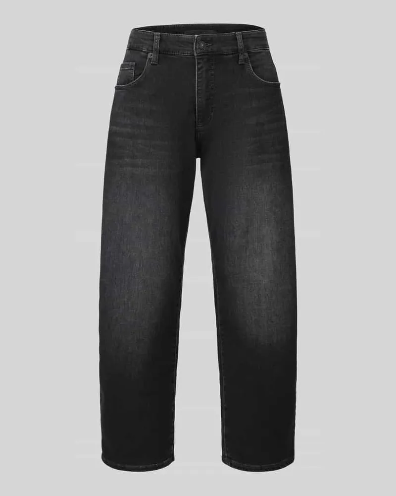MAC Jeans Loose Fit Barrel Jeans aus Baumwoll-Mix mit Modal-Anteil Modell 'DANNI Black