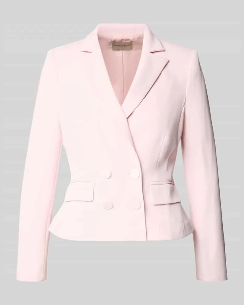 Rinascimento Blazer mit Reverskragen und doppelreihigem Knopfverschluss Rosa