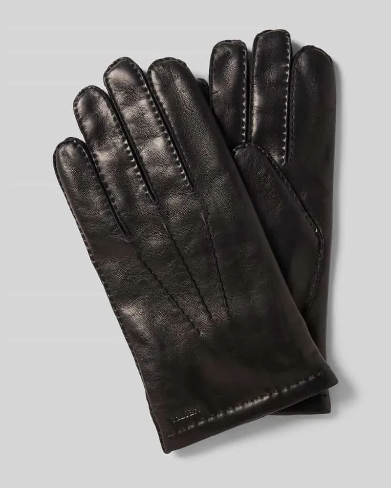 Hestra Handschuhe mit Label-Detail Modell 'Edward Black