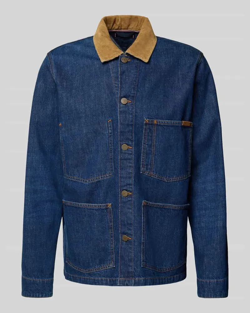 Tommy Hilfiger Regular Fit Jeansjacke aus reiner Baumwolle Jeansblau