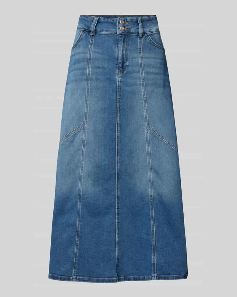 Mos Mosh Jeansrock mit Eingrifftaschen Modell 'JANET SHANE Dunkelblau