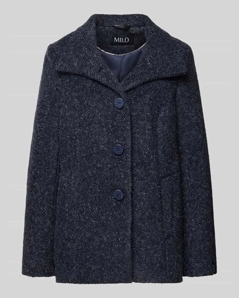 Milo Coats Jacke mit Knopfleiste Modell 'NIA Marine