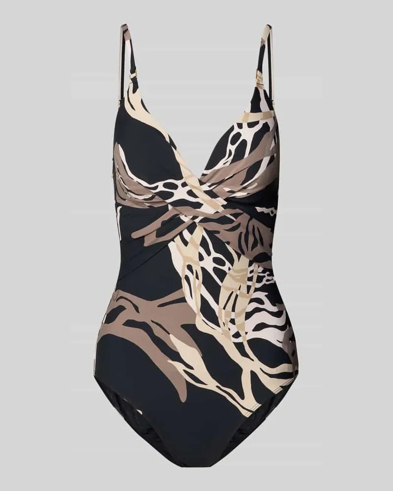 Barts Badeanzug mit V-Ausschnitt Modell 'Melyd Black