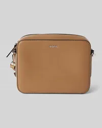 HUGO BOSS Handtasche mit Label-Applikation Camel