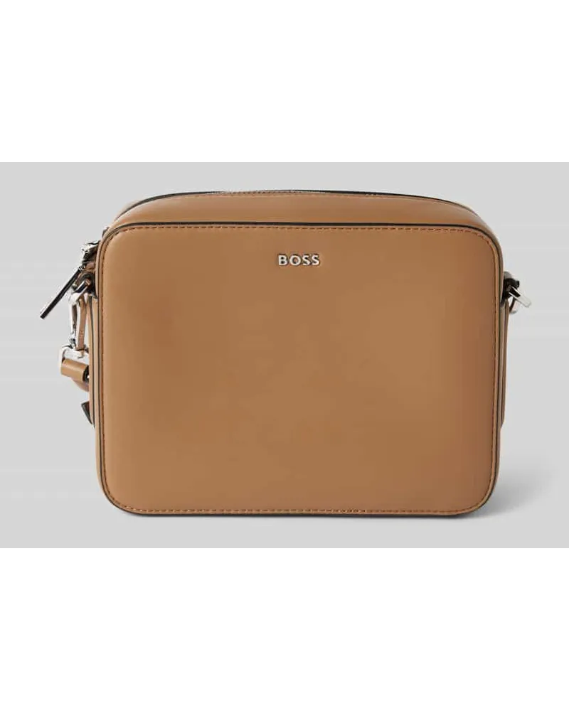 HUGO BOSS Handtasche mit Label-Applikation Camel