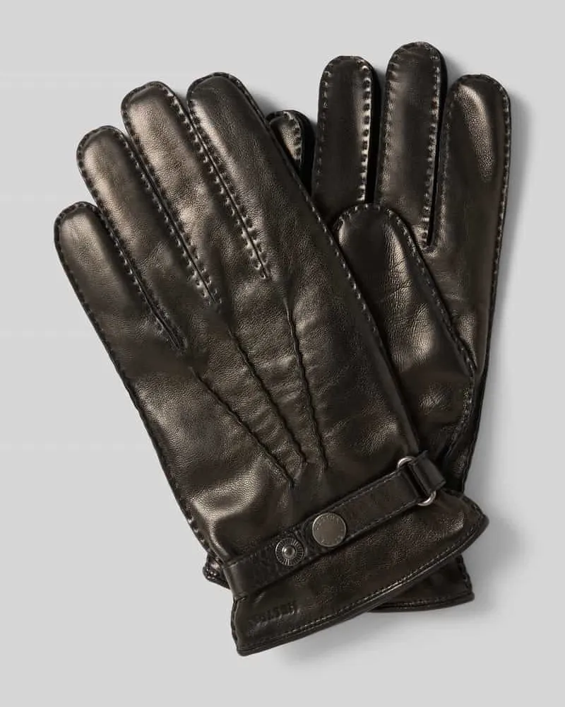 Hestra Handschuhe mit Label-Detail Modell 'Jake Black