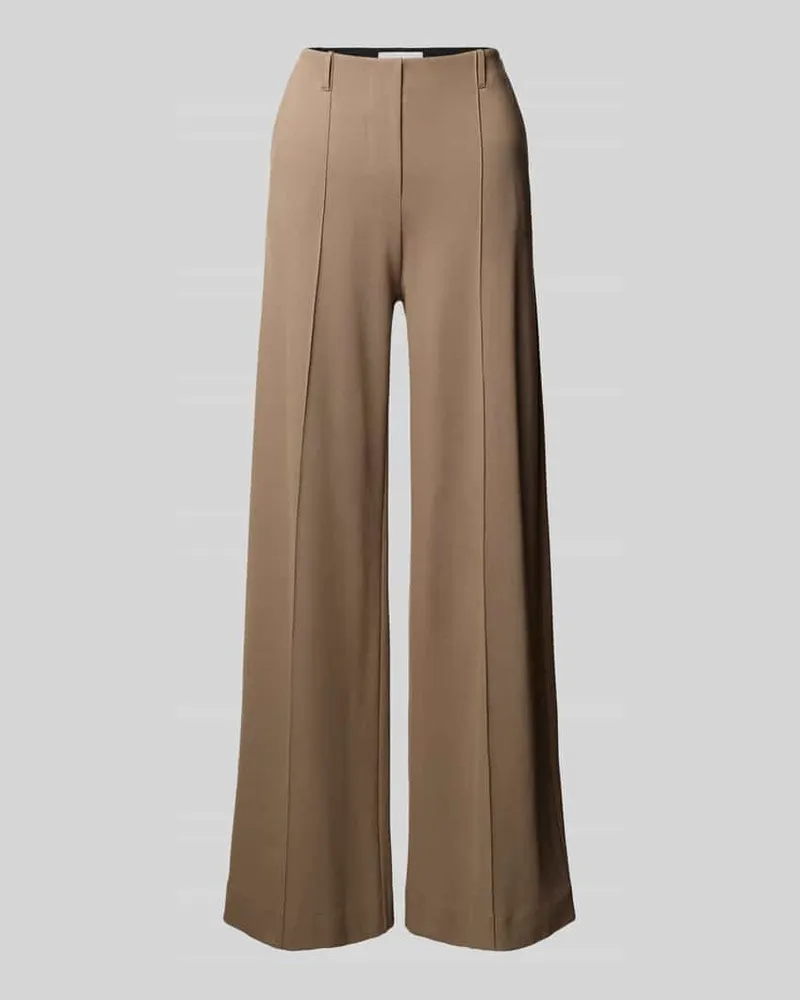 Armedangels Regular Fit Weite Hose aus Viskose-Mix Modell 'MAEVAA Taupe