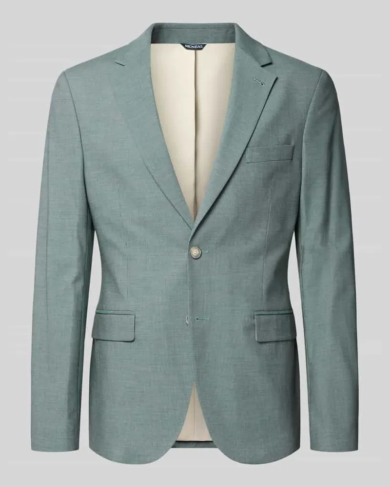 McNeal Regular Fit Blazer mit Reverskragen Gruen
