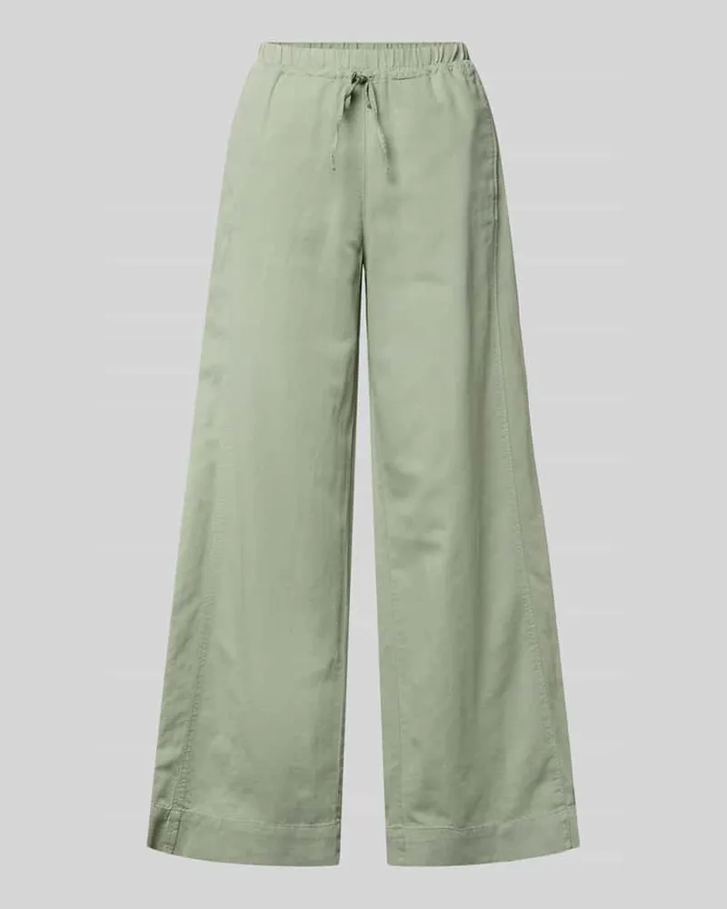 Marc O'Polo Loose Fit Leinenhose aus Baumwoll-Leinen-Mix Hellgruen