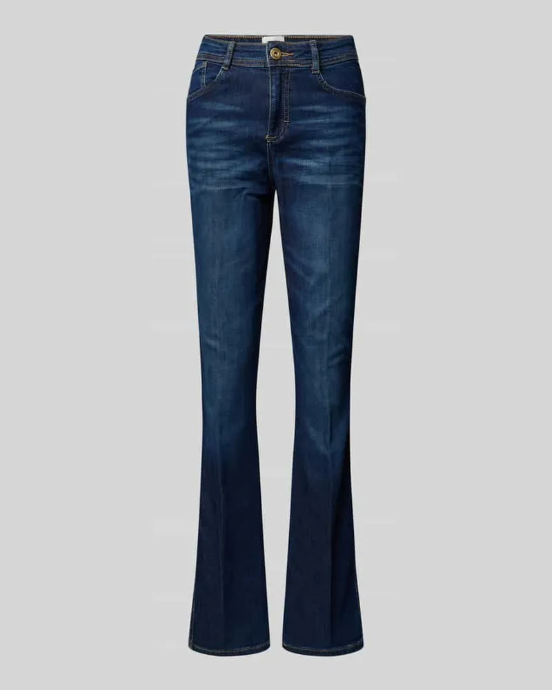 Brax Flared Fit Jeans im 5-Pocket-Design Modell 'Shakira Dunkelblau