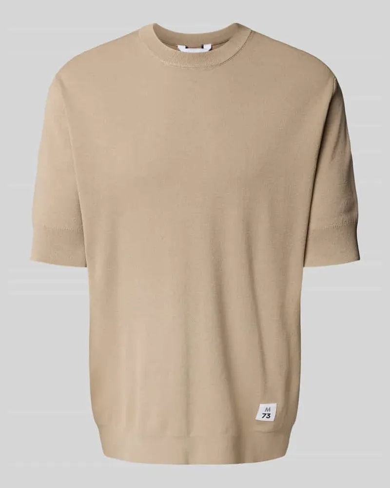 Matinique T-Shirt mit Label-Detail Modell 'trivolt Beige