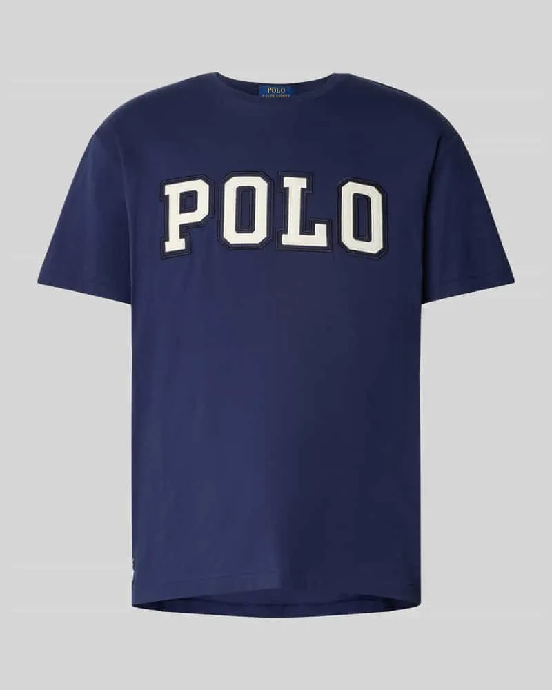 Ralph Lauren Classic Fit T-Shirt mit Label-Stitching Marine