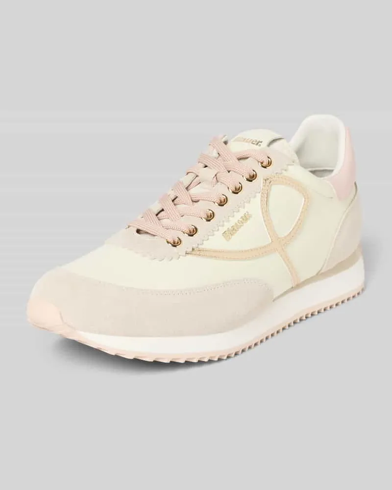 Blauer Sneaker aus Leder-Mix Modell 'Lorain Sand