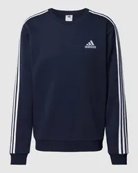 adidas Sweatshirt mit Label-Stitching Marine