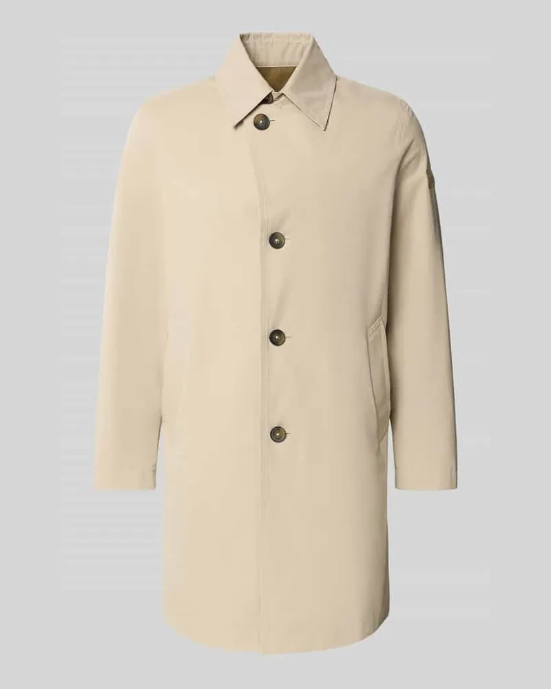 Marc O'Polo Regular Fit Mantel mit Baumwoll-Anteil Beige
