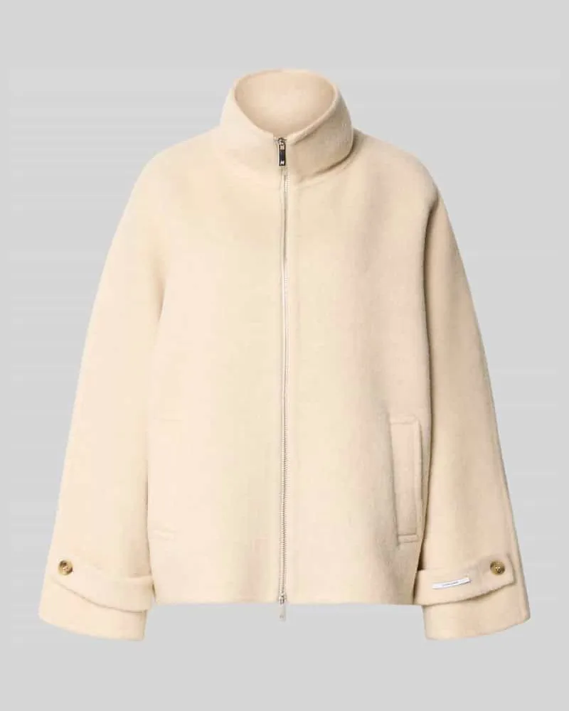 MARELLA Jacke aus Leinen-Mix mit Alpaka-Anteil Modell 'Prisma Offwhite