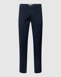 Selected Homme Slim Fit Chino in unifarbenem Design Modell 'NEW Miles Marine