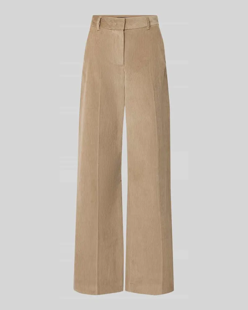 Max Mara Wide Leg Cordhose aus reiner Baumwolle Modell 'TANIA Sand