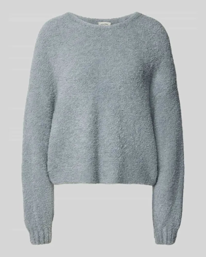 American Vintage Pullover aus Leinen-Mix mit Alpaka-Anteil Modell 'Zolly Mittelgrau