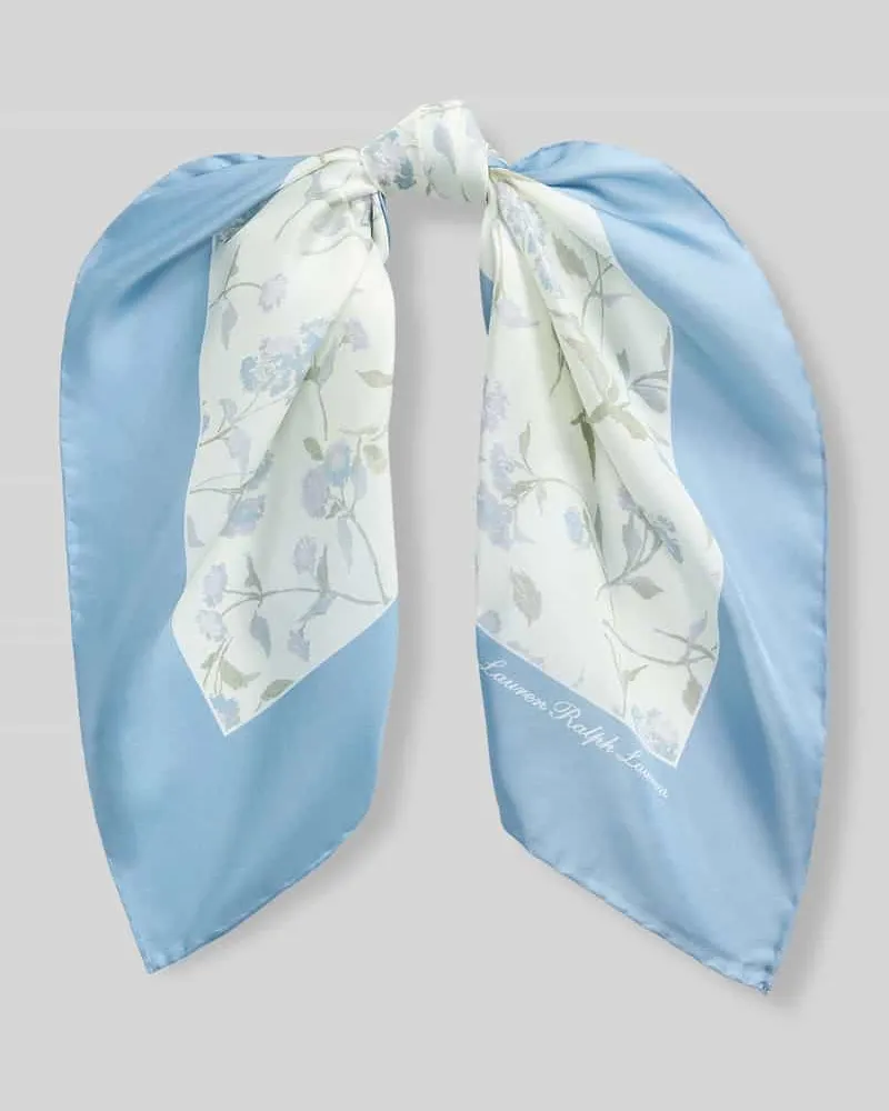 Ralph Lauren Tuch aus reiner Seide Blau