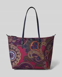 Ralph Lauren Tote Bag mit Paisley-Muster Modell 'KEATON Dunkelblau