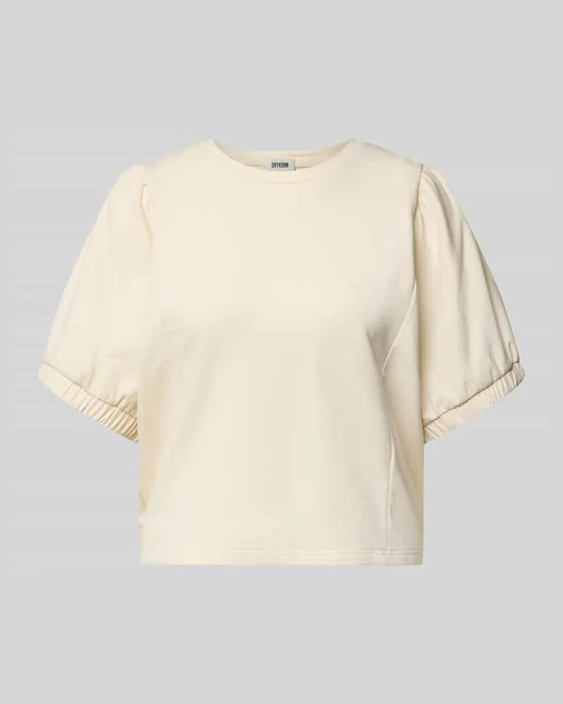 Drykorn Relaxed Fit Sweatshirt mit Rundhalsausschnitt Modell 'Aurati Ecru