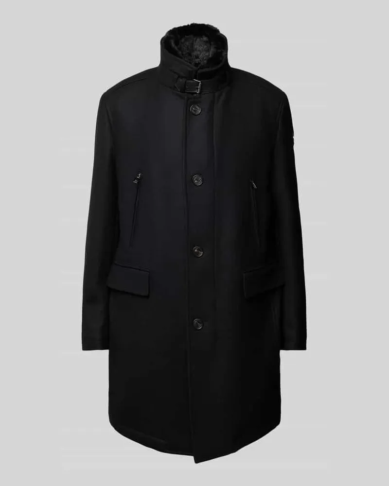 JOOP! Mantel mit Stehkragen Modell 'Mikos Black