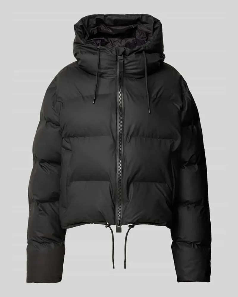 RAINS Steppjacke mit Zweiwege-Reißverschluss Modell 'Alta Black