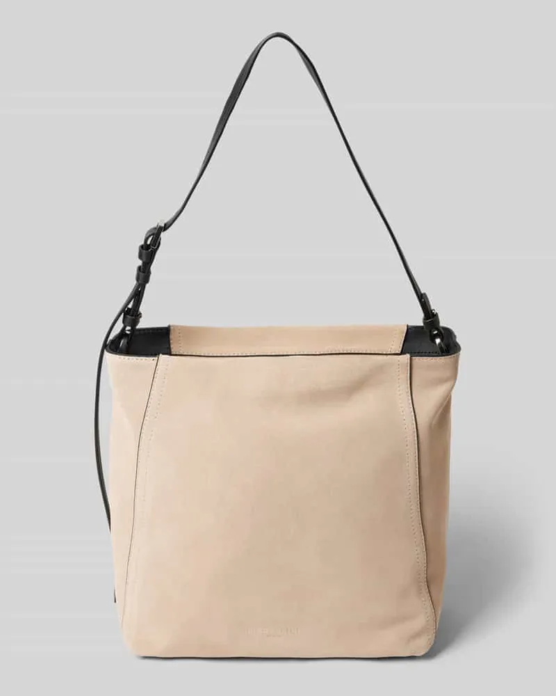 Liebeskind Handtasche aus Leder mit Label-Detail Sand