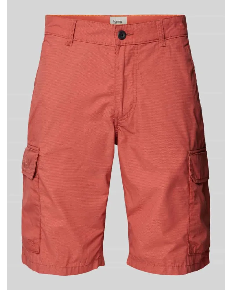 Camel Active Cargoshorts mit aufgesetzten Taschen Rot