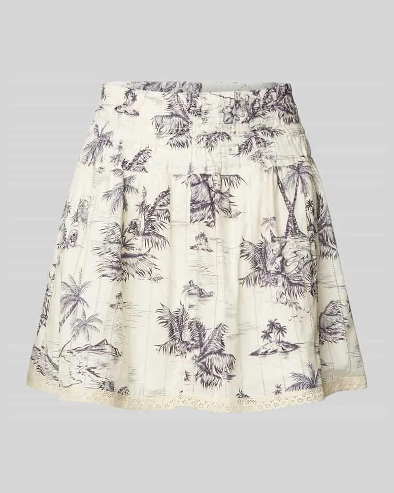 Zadig & Voltaire Minirock mit Häkelspitze Modell 'JOCKY Beige